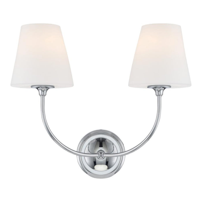 Libby Langdon Sylvan 2 Light Polished Chrome Sconce