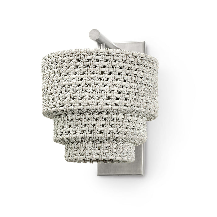 VERANDA SCONCE WHITEWASH PEWTER