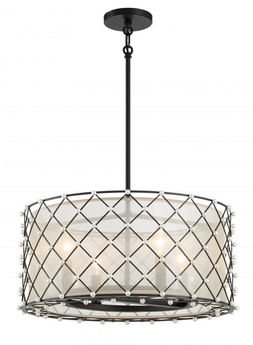 Sheer Elegance - 4 Light Semi Flush/Pendant