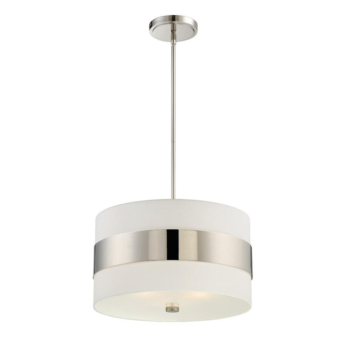 Libby Langdon Grayson 3 Light Polished Nickel Chandelier