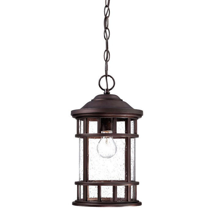 Vista II Collection Hanging Lantern 1-Light Outdoor Architectural Bronze Light Fixture