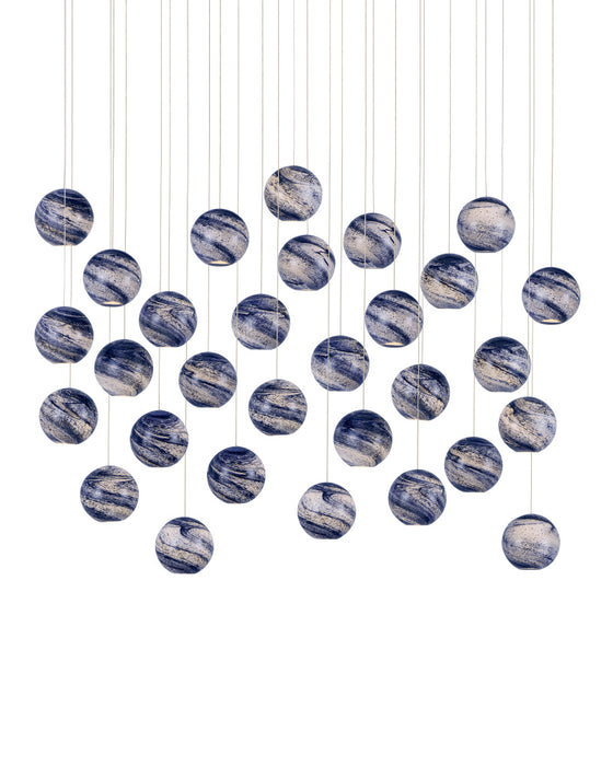 Palatino 30-Light Linear Multi-Drop Pendant