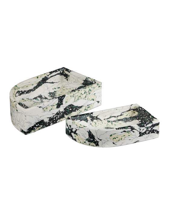 Fossey Asymmetrical Tray Set of 2