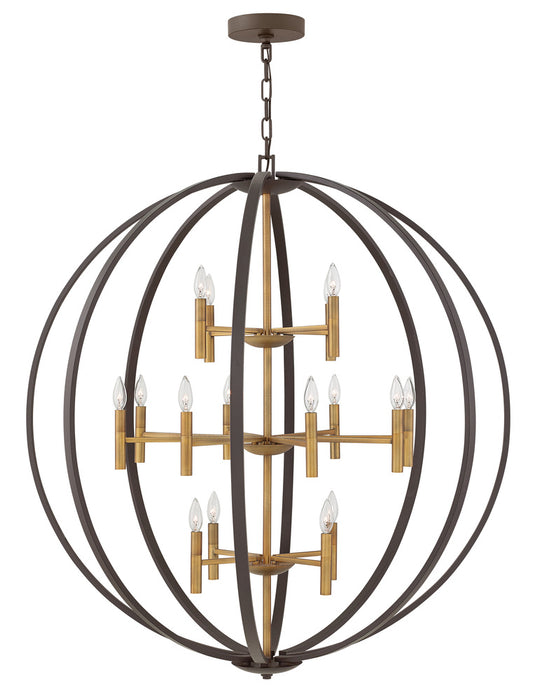 Double XL Three Tier Orb Chandelier