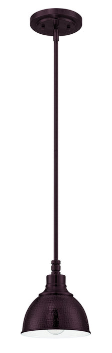 Timarron 1 Light Mini Pendant in Aged Bronze Brushed