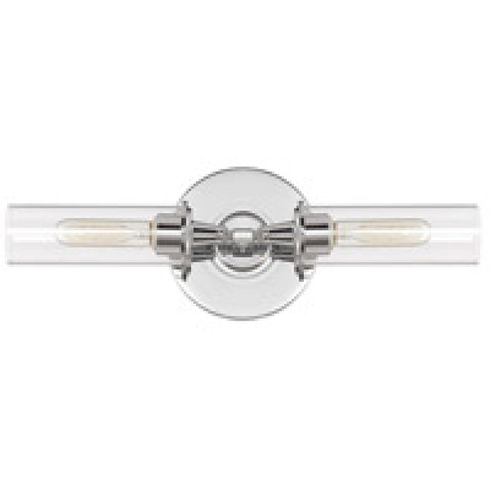 Modina 2 Light Linear Wall Sconce in Chrome