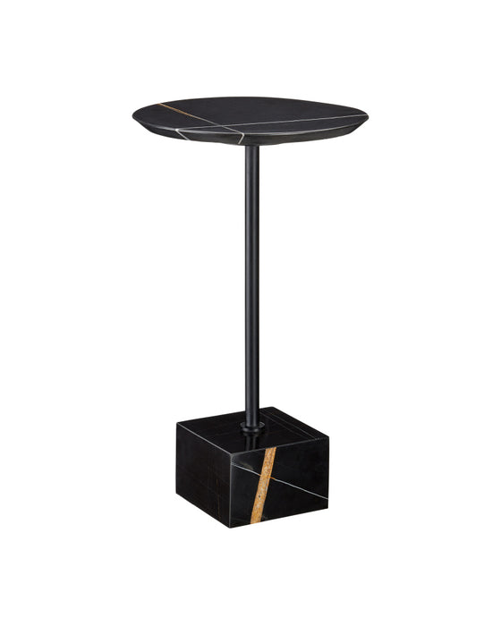Prado Black Marble Drinks Table