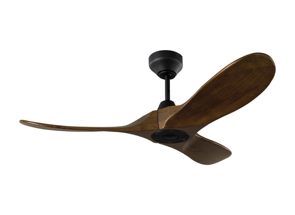 Maverick Smart 44 Ceiling Fan in Midnight Black with Dark Walnut Blades