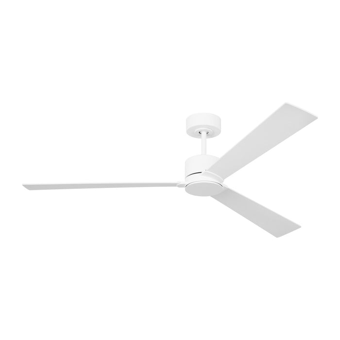 Rozzen Smart 60 Ceiling Fan in Matte White with Matte White Blades