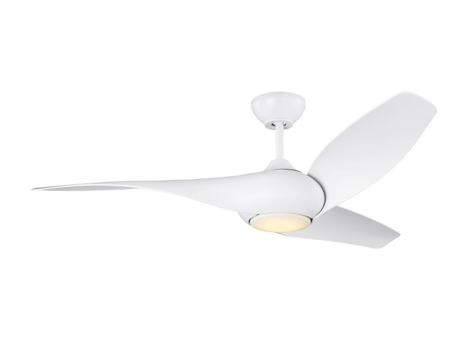 Topan Smart 52 LED Ceiling Fan in Matte White with Matte White Blades and Light Kit