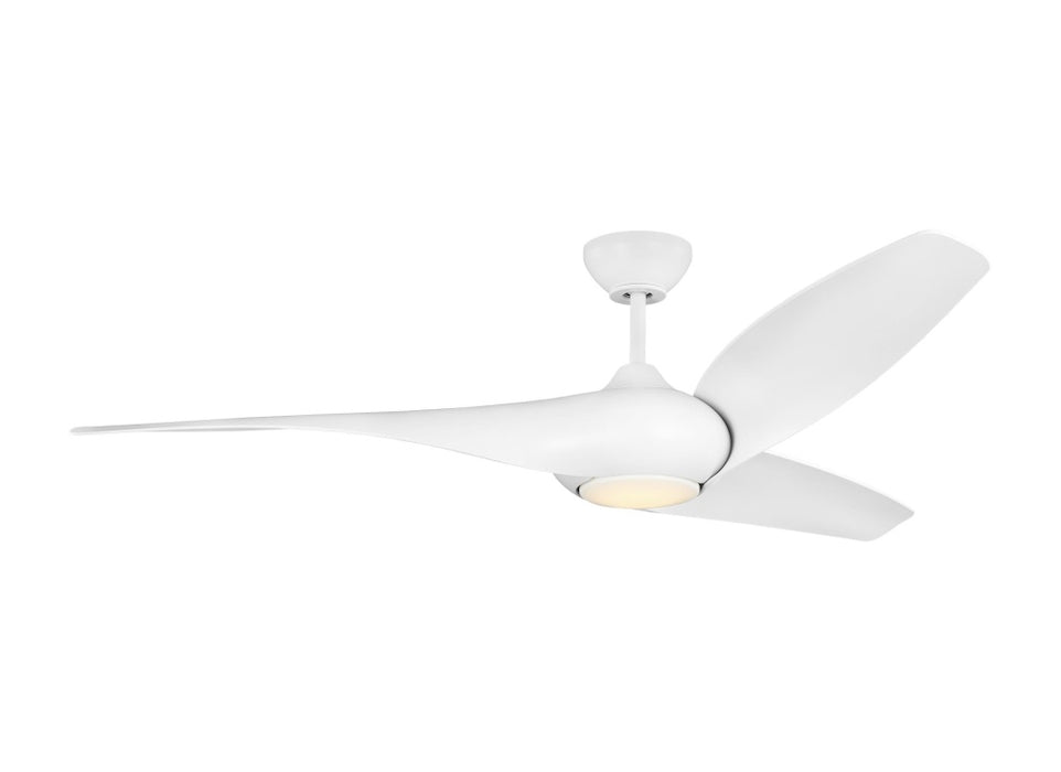 Topan Smart 60 LED Ceiling Fan in Matte White with Matte White Blades and Light Kit