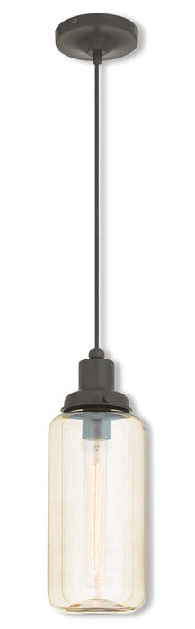 1 Light English Bronze Mini Pendant