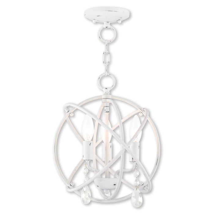 3 Light AW Mini Chandelier/Ceiling Mount