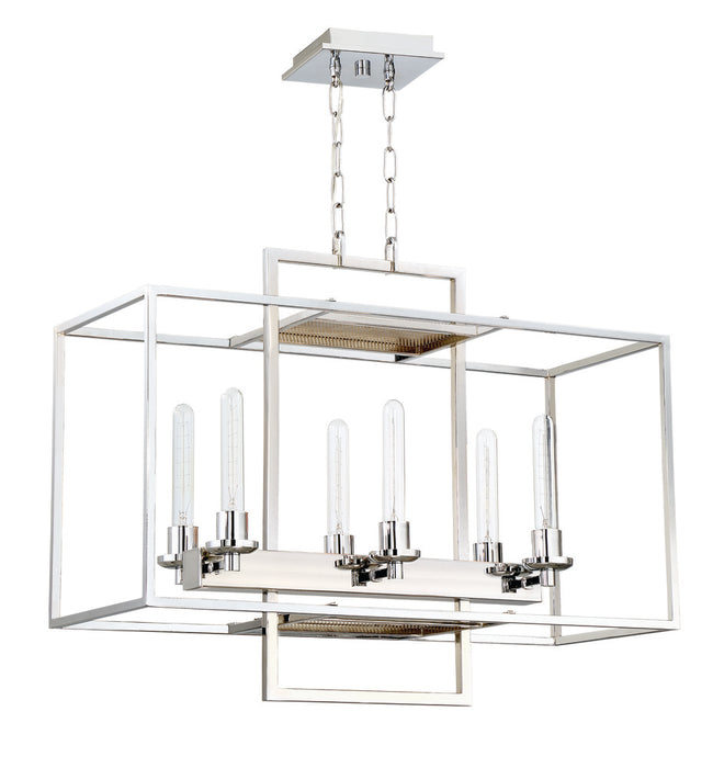 6 Light Linear Chandelier