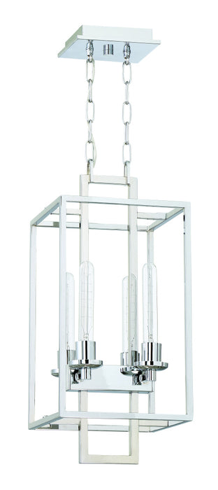 Cubic 4 Light Foyer in Chrome