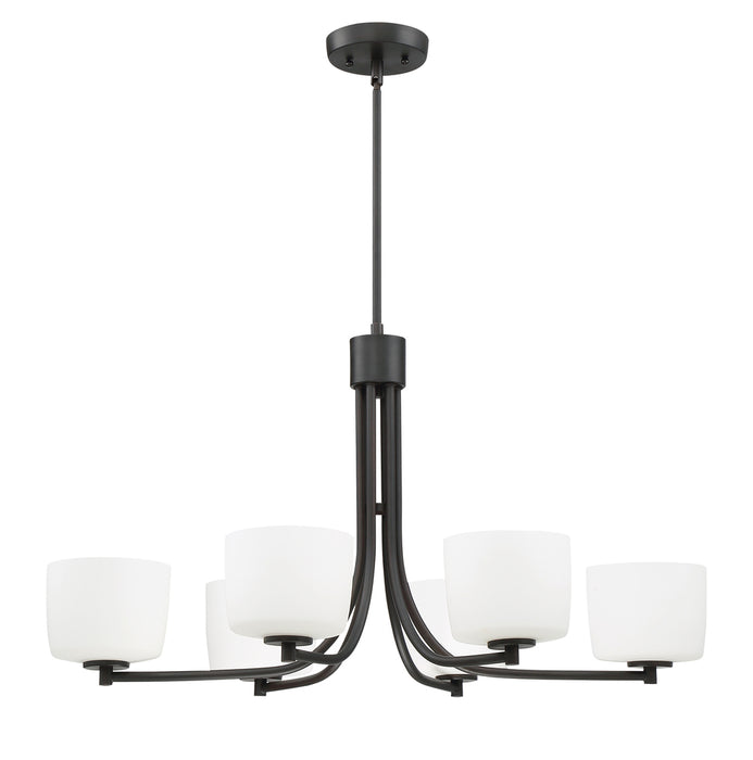 6 Light Linear Chandelier