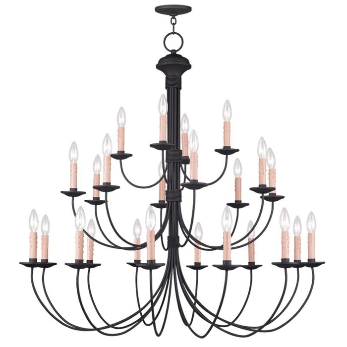 24 Light Black Chandelier