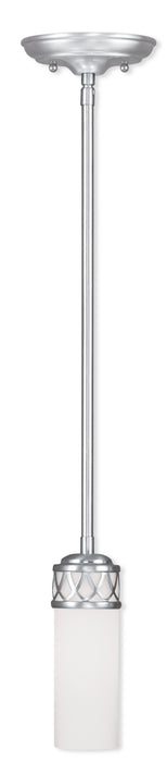 1 Light Brushed Nickel Pendant