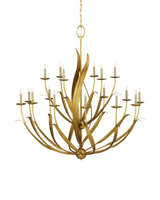 Menefee Large Gold Chandelier