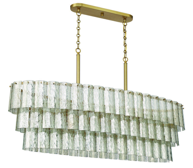 Museo 7 Light Island in Satin Brass