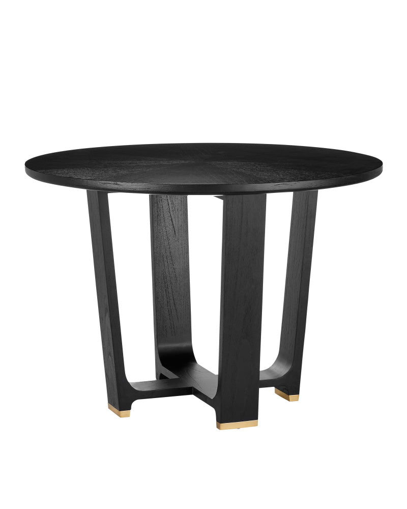 Blake Black Dining Table — Belles Lighting
