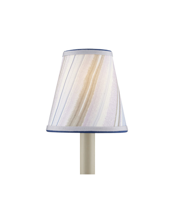 Marble Lavender Paper Tapered Chandelier Shade