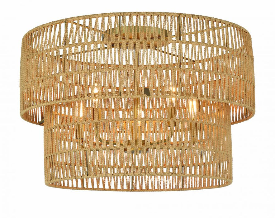 Bungalow Heaven - 17" 5 Light Flush Mount