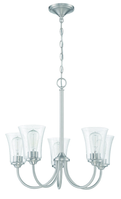 Gwyneth 5 Light Chandelier in Brushed Polished Nickel