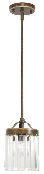 1 Light Palacial Bronze Mini Pendant