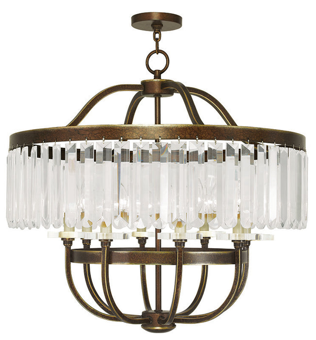 8 Light Palacial Bronze Chandelier
