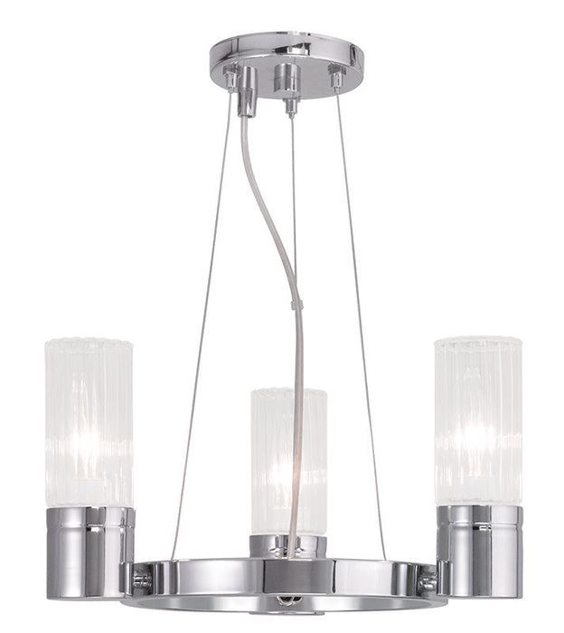 3 Light Polished Chrome Mini Chandelier