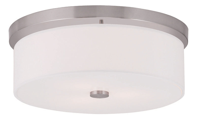3 Light Brushed Nickel Ceiling Mount