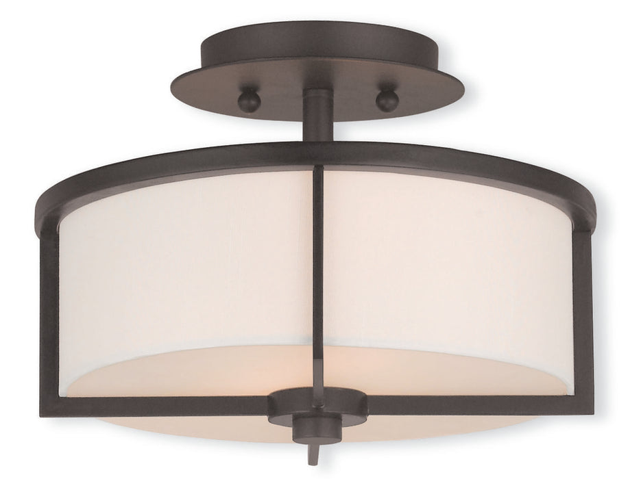 2 Light Bronze Ceiling Mount