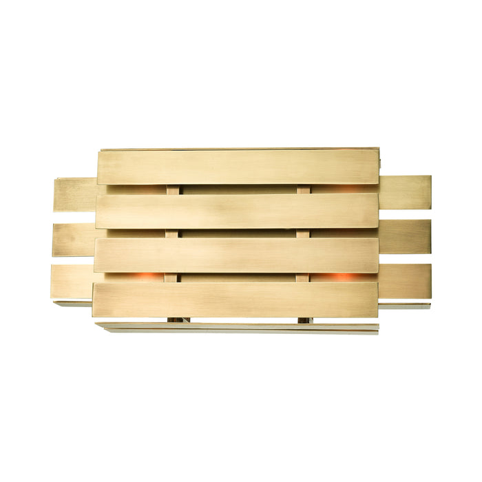 2 Lt Natural Brass ADA Wall Sconce