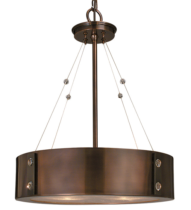 4-Light Roman Bronze/Ebony Oracle Dinette Chandelier