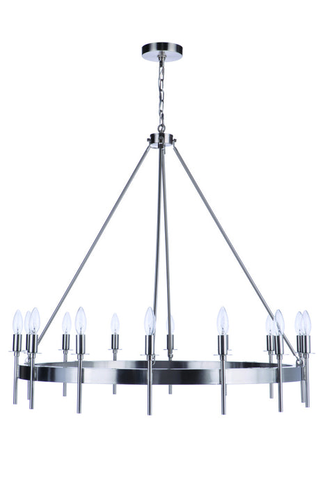Larrson 14 Light Chandelier in Brushed Polished Nickel