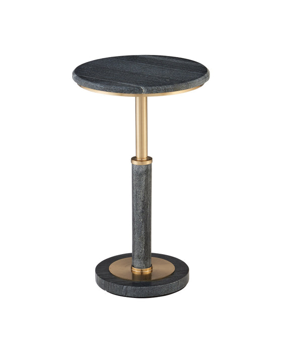 Miles Black Marble Accent Table