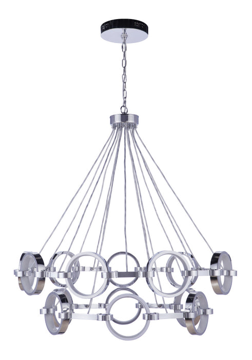 Context 15 Light LED Chandelier in Chrome