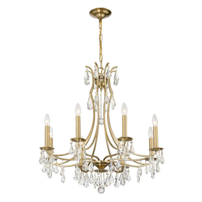Cedar 8 Light Vibrant Gold Chandelier