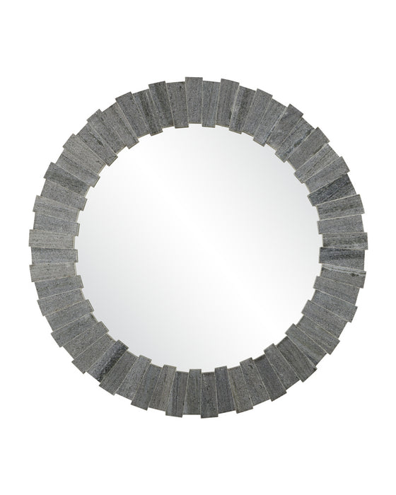 Dario Round Gray Mirror