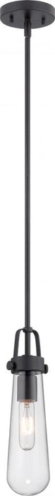 Beaker - 1 Light Mini Pendant with Clear Glass -Aged Bronze Finish - Lamp Included