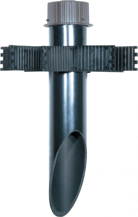 3" Diameter Mounting Post- PVC- Light Gray Finish