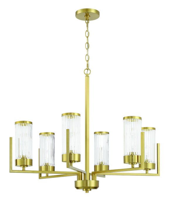 Requires 6 Candelabra Base 60 Watt Bulbs (Not Included)