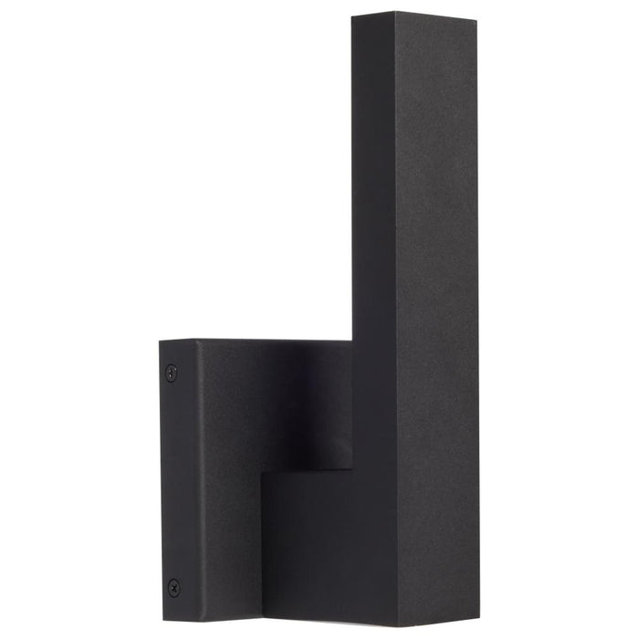 Raven LED Outdoor Sconce; 10 Inch; Textured Matte Black Finish; 8 Watts; 3000K