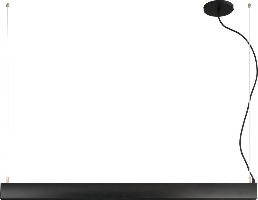 Task - LED Metal Linear Pendant with Sensor - Black Finish — Belles ...