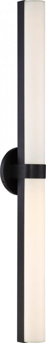 Bond; Double LED Vanity; 37.38 inches; White Acrylic Lens; Aged Bronze Finish