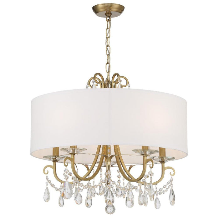 Othello 5 Light Swarovski Strass Crystal Vibrant Gold Chandelier