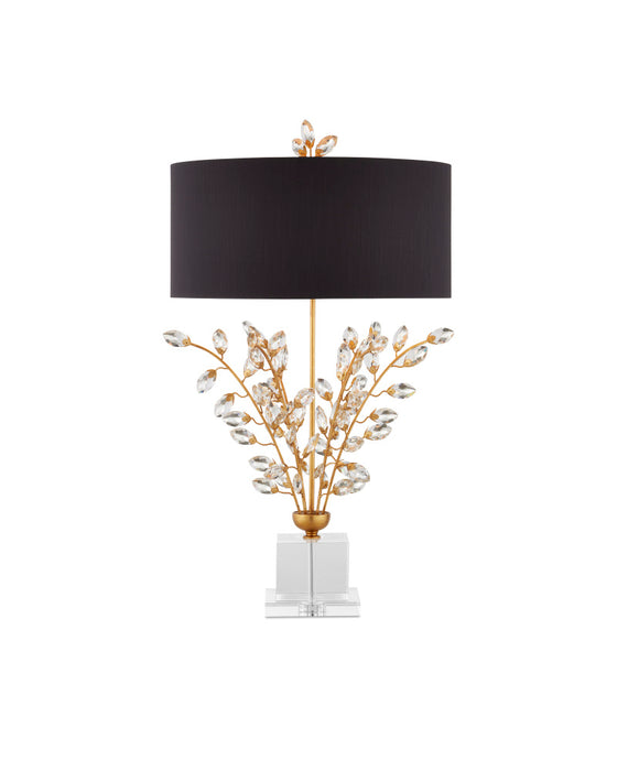 Forget-Me-Not Gold Table Lamp