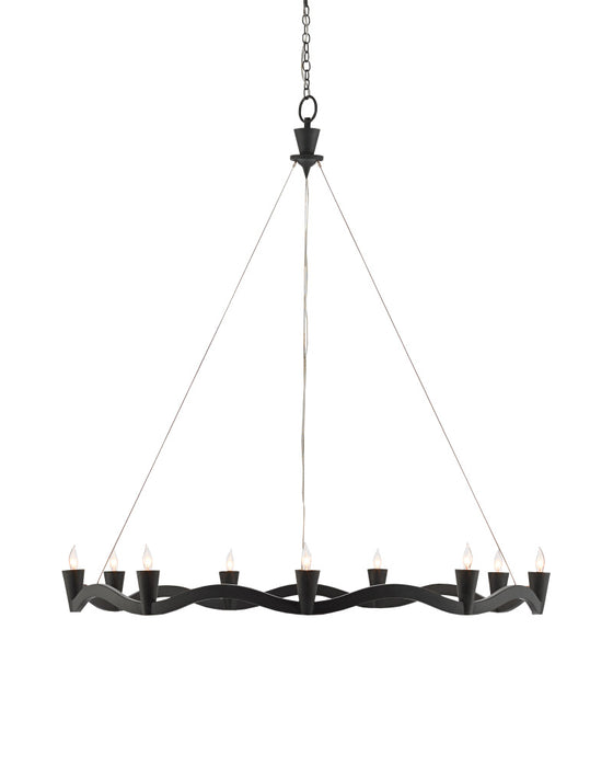 Serpentina Black Chandelier