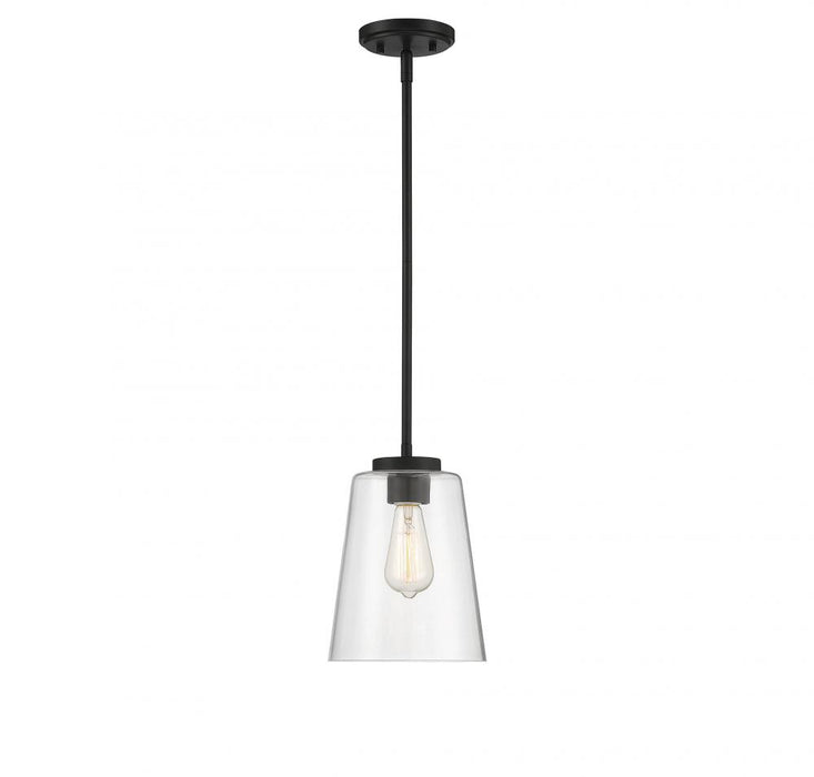 Calhoun 1-Light Pendant in Matte Black